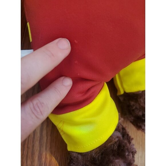 Brown Build-A-Bear Stuffed Animal Plush The Flash Outfit Wired Arms Sound‎ JL - Picture 9 of 13